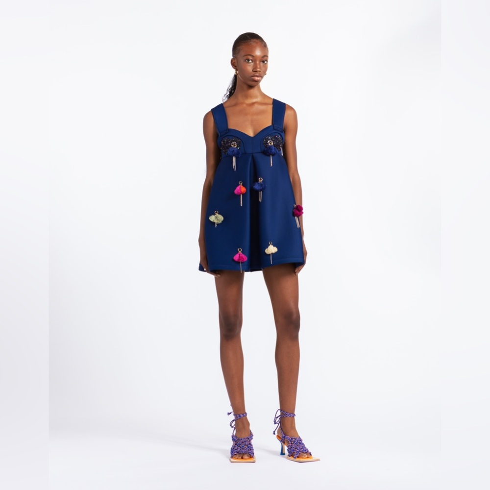 Embellished Babydoll Dress